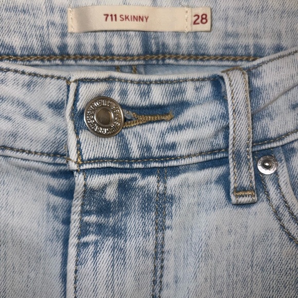 Levi’s 711 Skinny Jeans Size 28 - Picture 4 of 5